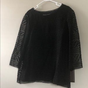 Talbots Black Blouse